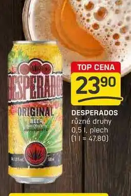 Flop DESPERADOS různé druhy 0,5, plech nabídka
