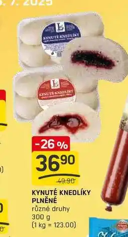 Flop KYNUTÉ KNEDLÍKY PLNĚNÉ různé druhy 300 g nabídka