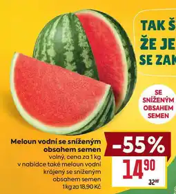 Billa Meloun vodní se sníženým obsahem semen volný, cena za 1 kg nabídka