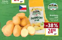 Billa Brambory rané balení, 1,5 kg nabídka