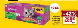 Billa Whiskas Kapsičky pro kočky 40× 85 g nabídka