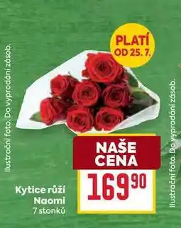 Billa Kytice růží Naomi 7 stonků nabídka