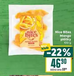 Billa Nice Bites Mango plátky 100 g nabídka