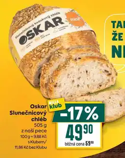 Billa Oskar Slunečnicový chléb 505 g nabídka