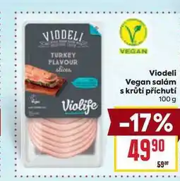 Billa Viodeli Vegan salám s krůtí příchutí 100 g nabídka