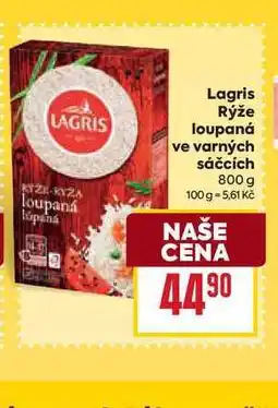 Billa Lagris Rýže loupaná ve varných sáčcích 800 g nabídka
