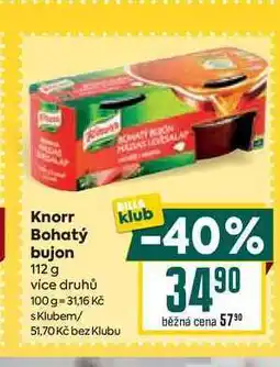Billa Knorr Bohatý bujon 112 g nabídka
