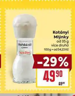 Billa Kotányi Mlýnky od 35 g nabídka