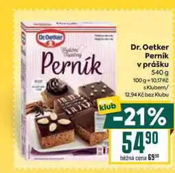 Billa Dr. Oetker Perník v prášku 540 g nabídka