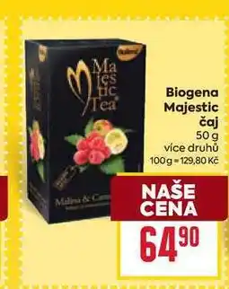 Billa Biogena Majestic čaj 50 g nabídka