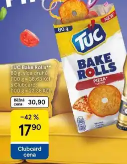 Tesco TUC Bake Rolls, 80 g, více druhů nabídka