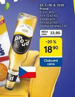 Tesco Proud, 0.33 l nabídka