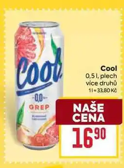 Billa Cool 0,51, plech nabídka