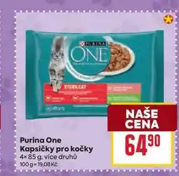 Billa Purina One Kapsičky pro kočky 4x 85 g nabídka