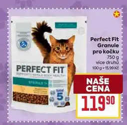 Billa Perfect Fit Granule pro kočku 750 g nabídka