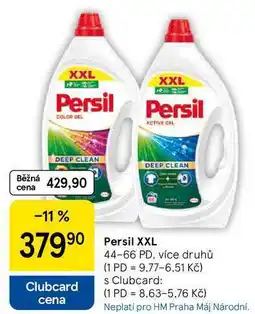 Tesco Persil XXL, 44-66 PD, více druhů nabídka