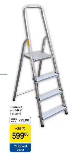 Tesco Hliníkové schůdky, 4 stupně nabídka