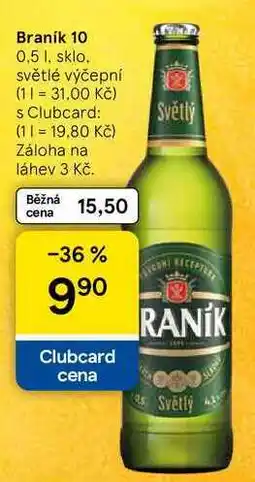 Tesco Braník 10, 0,5 l nabídka
