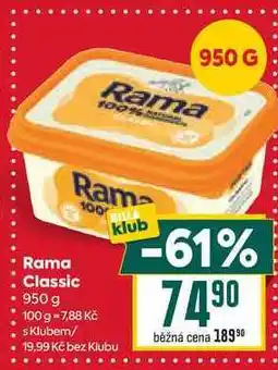 Billa Rama Classic 950 g nabídka