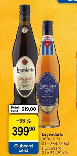 Tesco Legendario 38 %, 0,7 l nabídka