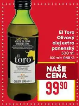 Billa El Toro Olivový olej extra panenský 500 ml nabídka