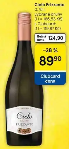 Tesco Cielo Frizzante, 0,75 l nabídka