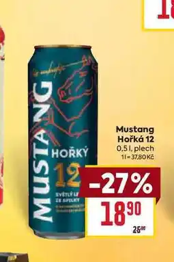 Billa Mustang Hořká 12 0,51, plech nabídka
