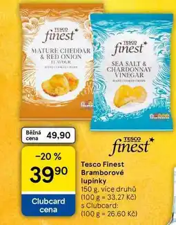 Tesco Tesco Finest Bramborové lupínky, 150 g, více druhů nabídka