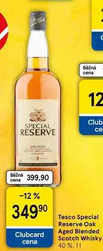 Tesco Tesco Special Reserve Oak Aged Blended Scotch Whisky 40 %, 1 l nabídka