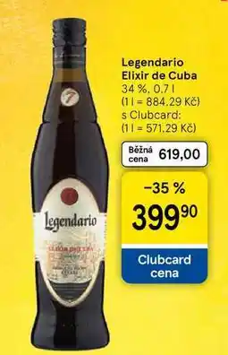 Tesco Legendario Elixir de Cuba 34 %, 0.7 l nabídka