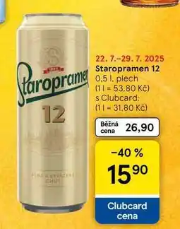 Tesco Staropramen 12, plech, 0,5 l nabídka