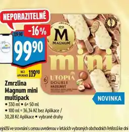 Albert Zmrzlina Magnum mini multipack 330 ml 6x 50 ml nabídka