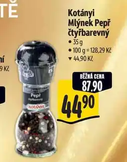 Albert Kotányi Mlýnek Pepř čtyřbarevný 35 g nabídka