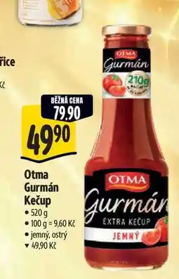 Albert Otma Gurmán Kečup 520 g nabídka