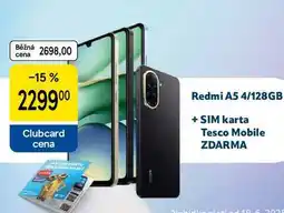 Tesco Redmi A5 4/128GB + SIM karta Tesco Mobile ZDARMA nabídka