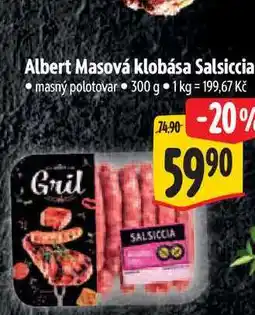Albert Albert Masová klobása Salsiccia 300 g nabídka