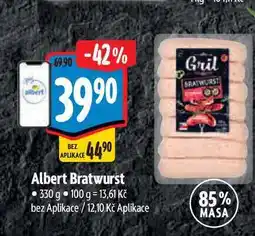 Albert Albert Bratwurst 330 g nabídka
