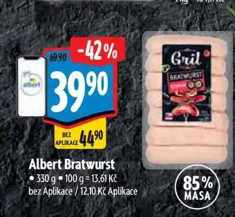Albert Albert Bratwurst 330 g nabídka
