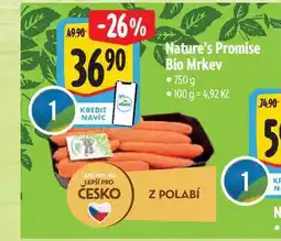 Albert Nature's Promise Bio Mrkev 750 g nabídka