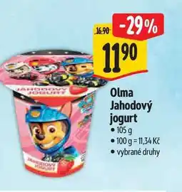 Albert Olma Jahodový jogurt 105 g nabídka