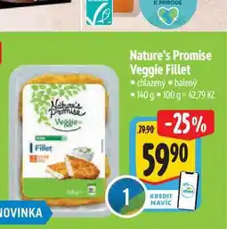Albert Nature's Promise Veggie fillet 140 g nabídka