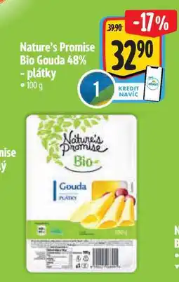 Albert Nature's Promise Bio Gouda 48% 100 g nabídka