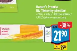 Albert Nature's Promise Bio Těstoviny pšeničné 500 g nabídka