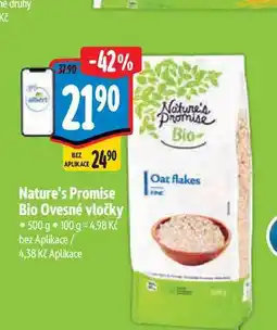 Albert Nature's Promise Bio Ovesné vločky 500 g nabídka