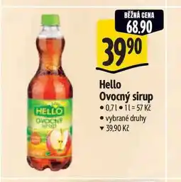 Albert Hello Ovocný sirup 0,7 l nabídka