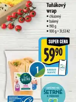 Albert Tuňákový wrap 190 g nabídka