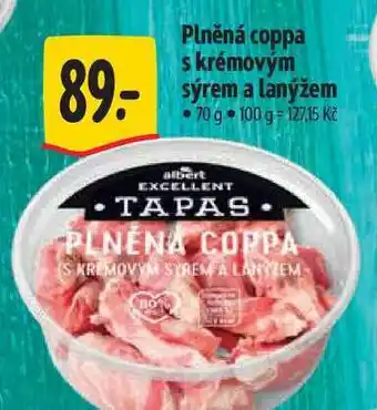 Albert Plněná coppa s krémovým sýrem a lanýžem 70 g nabídka