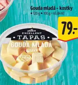 Albert Gouda mladá - kostky 120 g nabídka