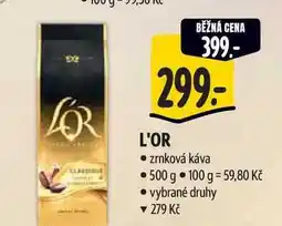 Albert L'OR zrnková káva 500 g nabídka
