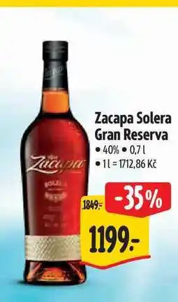 Albert Zacapa Solera Gran Reserva 0,7 l nabídka